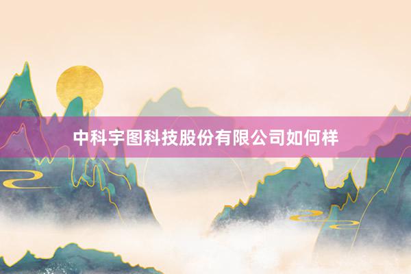 中科宇图科技股份有限公司如何样